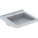Lavabo serie Selnova Comfort Square sin barreras, referencia 500.785.00.1 de Geberit.  B'=55cm, T'=52.5cm